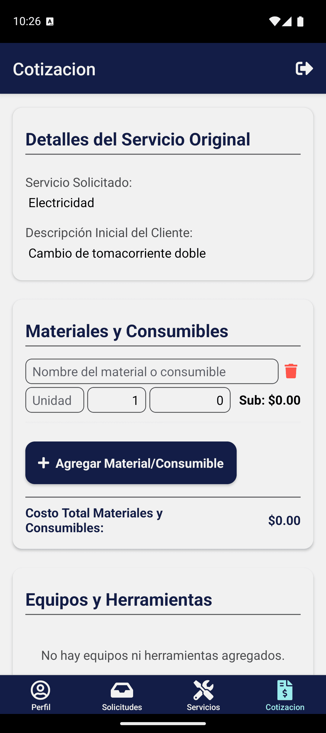 Desglose de Materiales