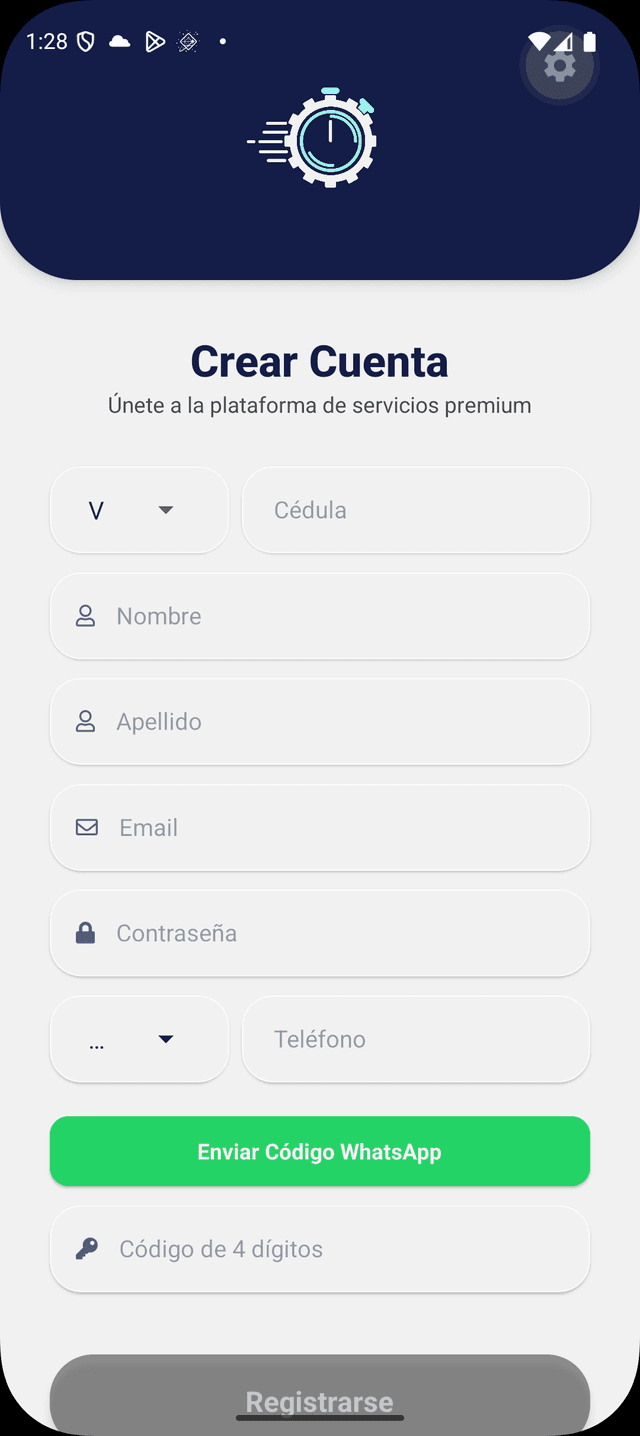 Registro Rápido con WhatsApp - ServicioExpress